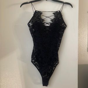 Black Lace Body Suit
